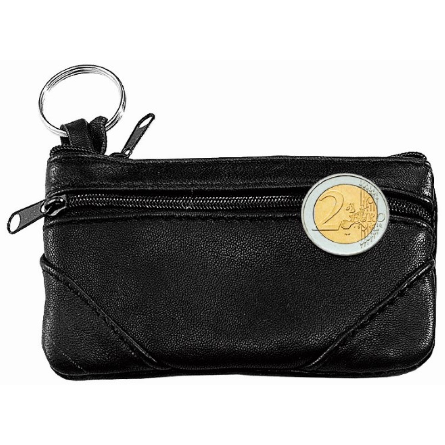 CreativDesign® Schlüsseltasche "Applikation" - schwarz-66