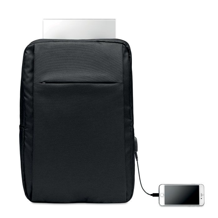 Laptop Rucksack 300D RPET SEOUL - schwarz-135