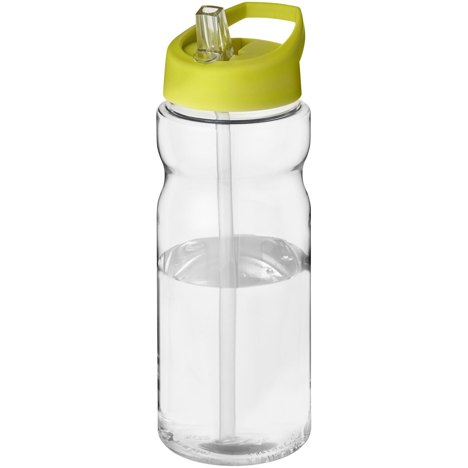 H2O Active Base 650 ml Sportflasche mit Ausgussdeckel - transparent -  limone-691