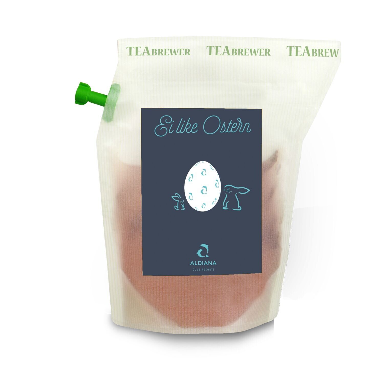 Oster-Tee Tasty Berry - Frohe Ostern Packpapierhase-183