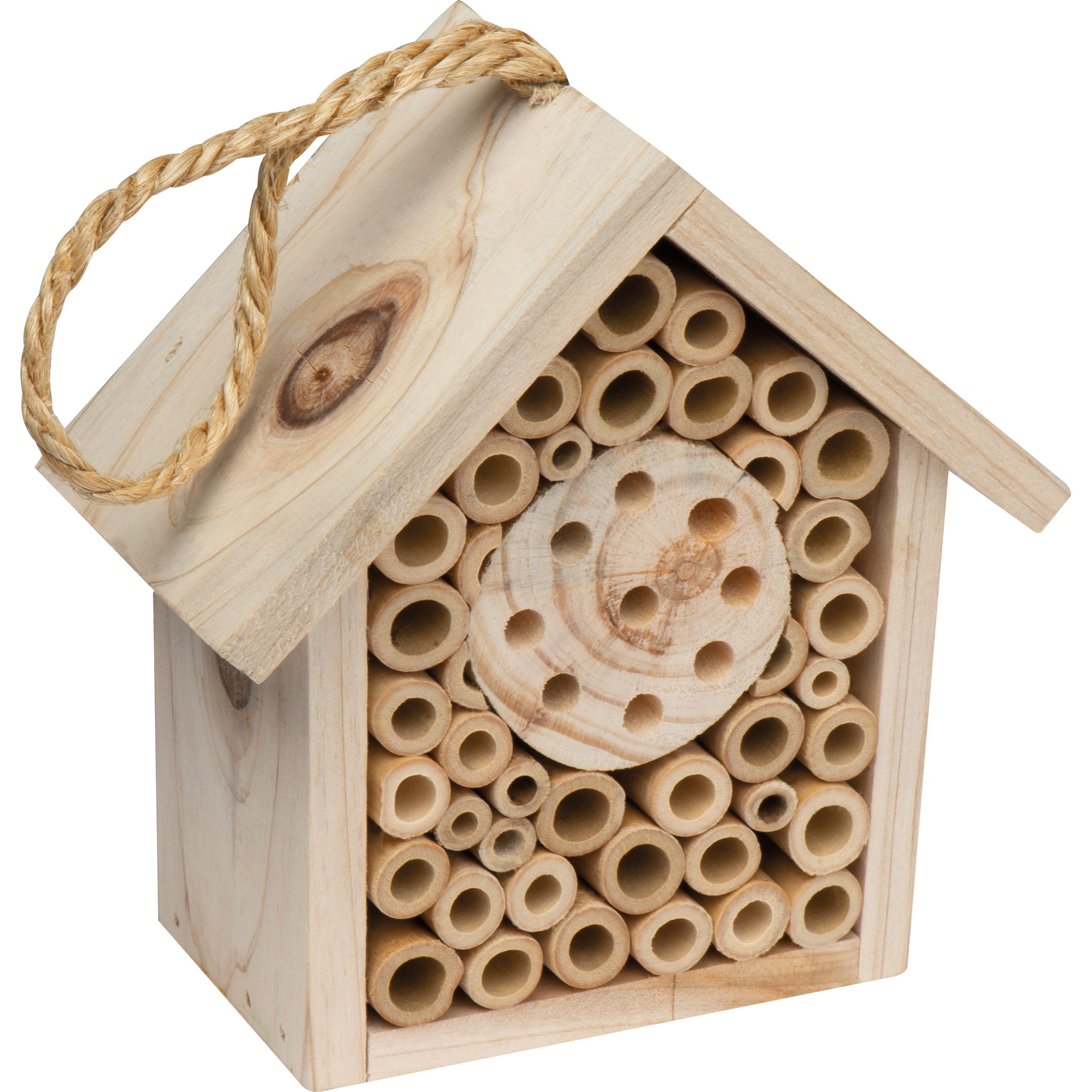 Insektenhotel aus Holz - beige-867