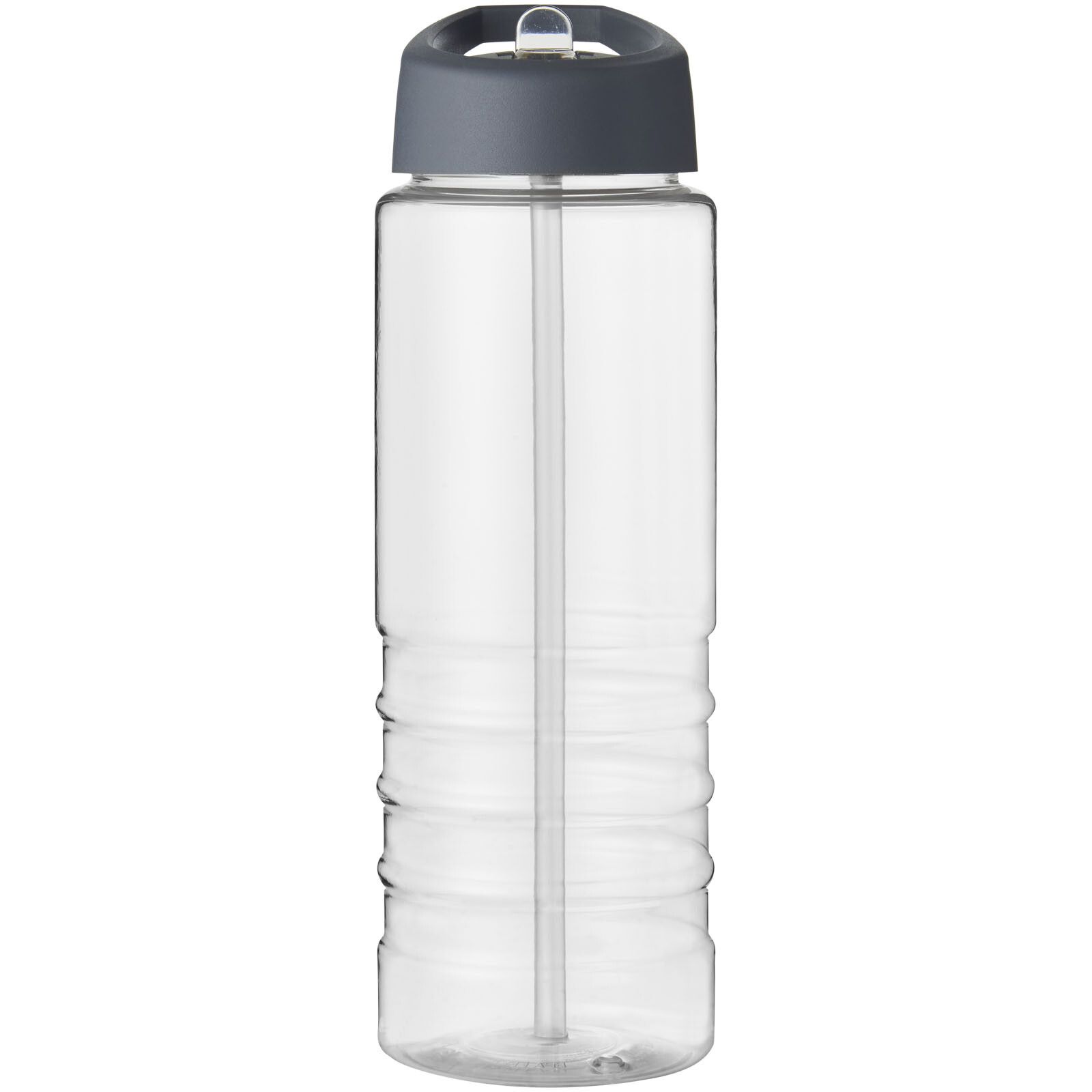 H2O Active Treble 750 ml Sportflasche mit Ausgussdeckel - transparent -  storm grey-930