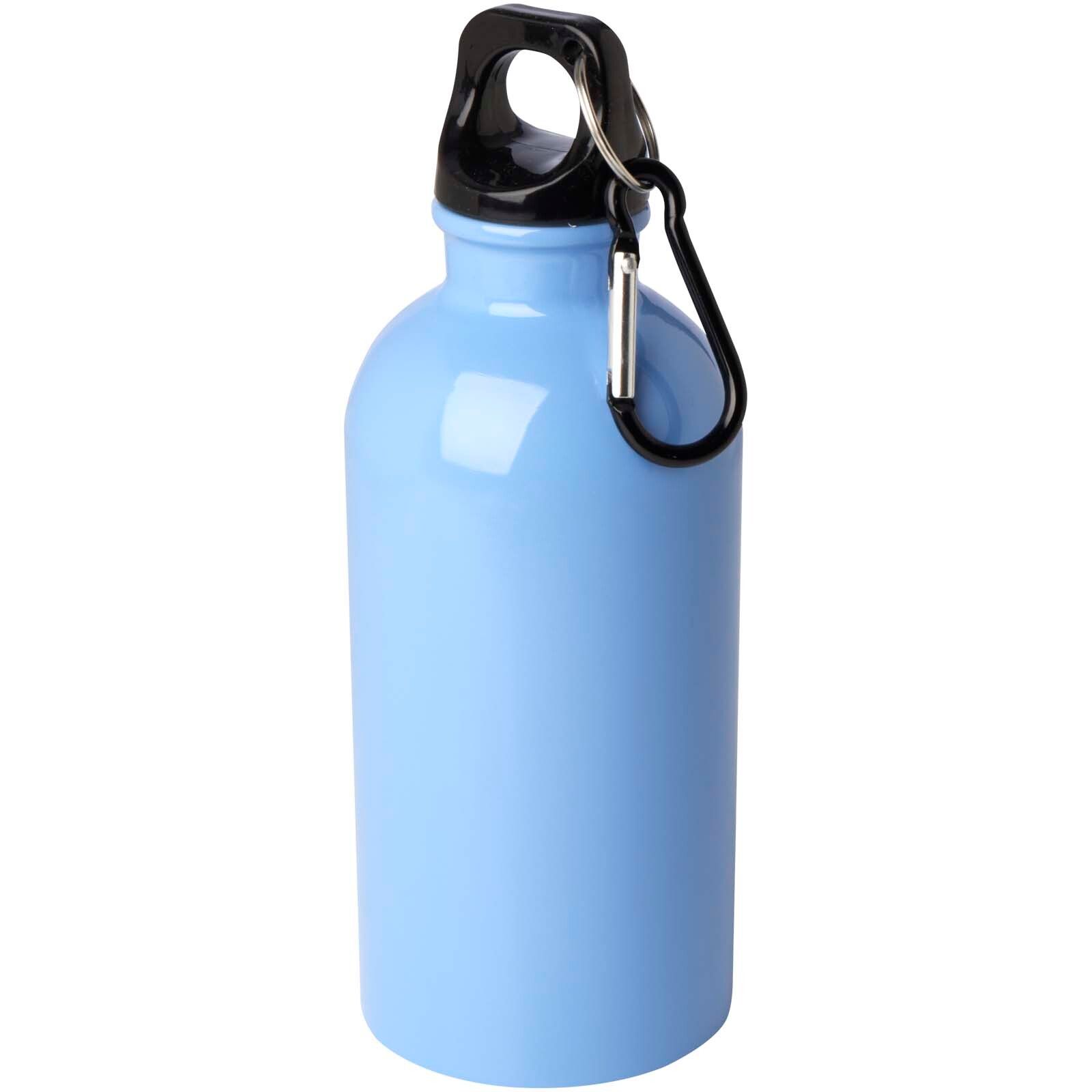 Oregon 400 ml RCS-zertifizierte, einwandige Trinkflasche aus Edelstahl mit Karabinerhaken - wolkenblau-402