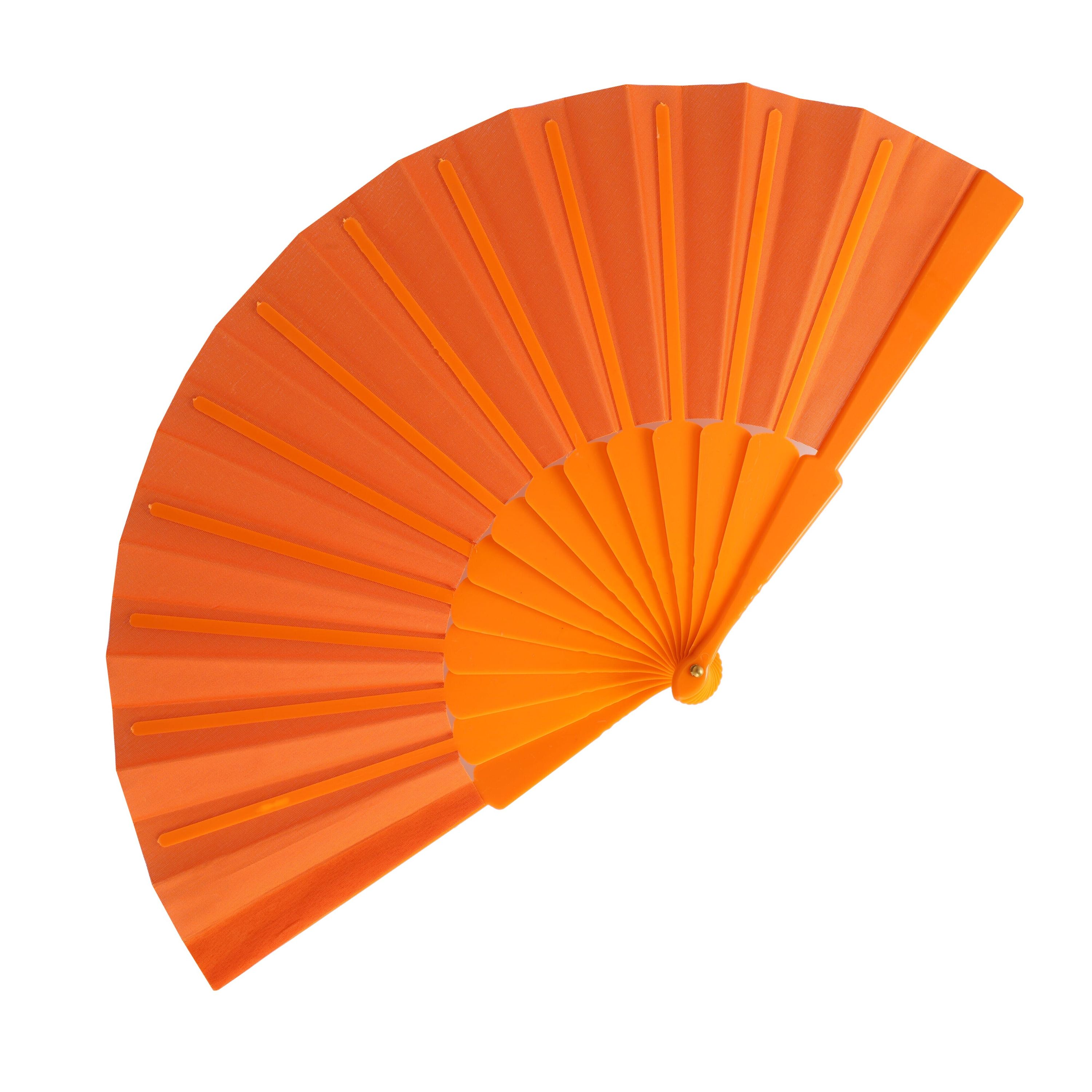 Fächer aus Kunststoff - orange-437