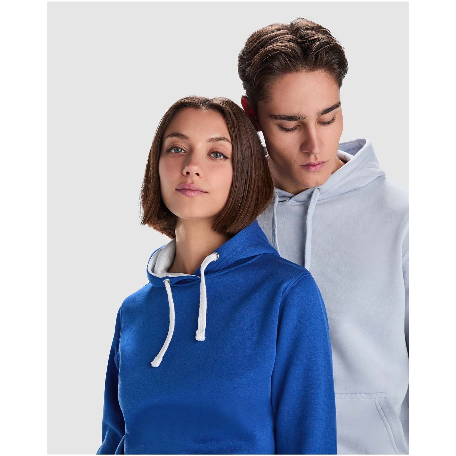 Urban Kapuzenpullover für Herren - maroon rot -  marl grau - M-441