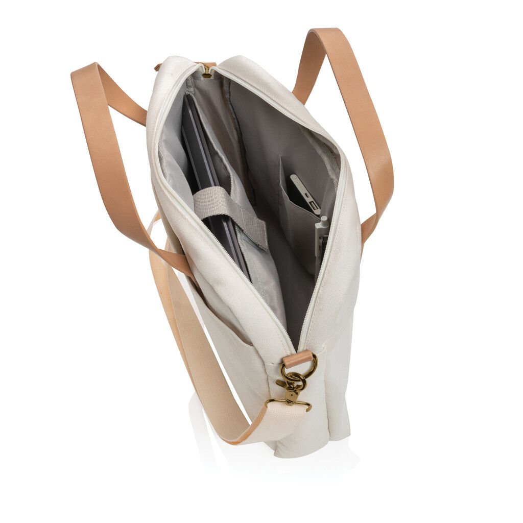 Impact AWARE™ 16 oz. rCanvas Laptop-Tasche - off white-496