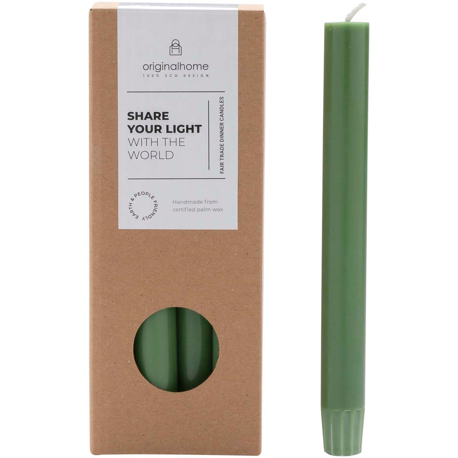 Originalhome Matcha Dinner Kerze - heather grün-714