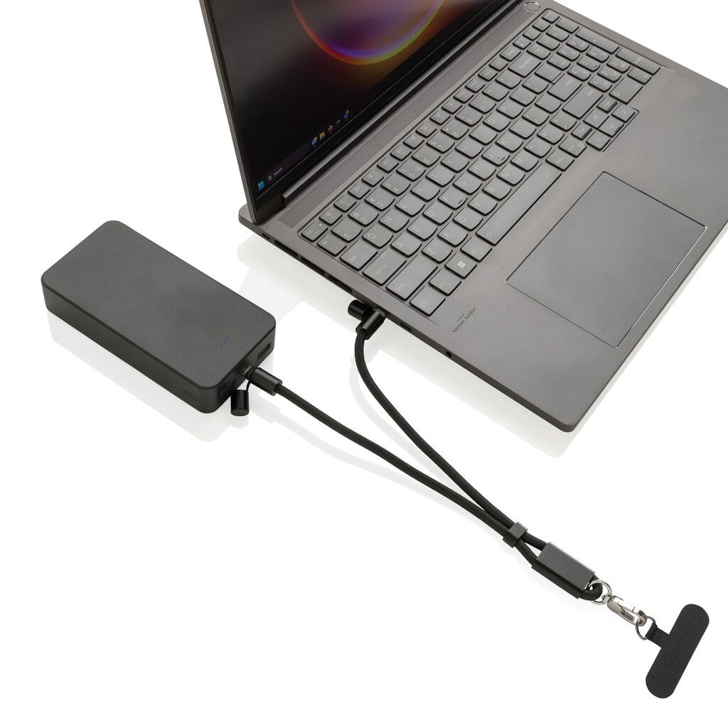 LoopAmp 60W Handgelenksband für Smartphones aus RCS rPET - schwarz-266