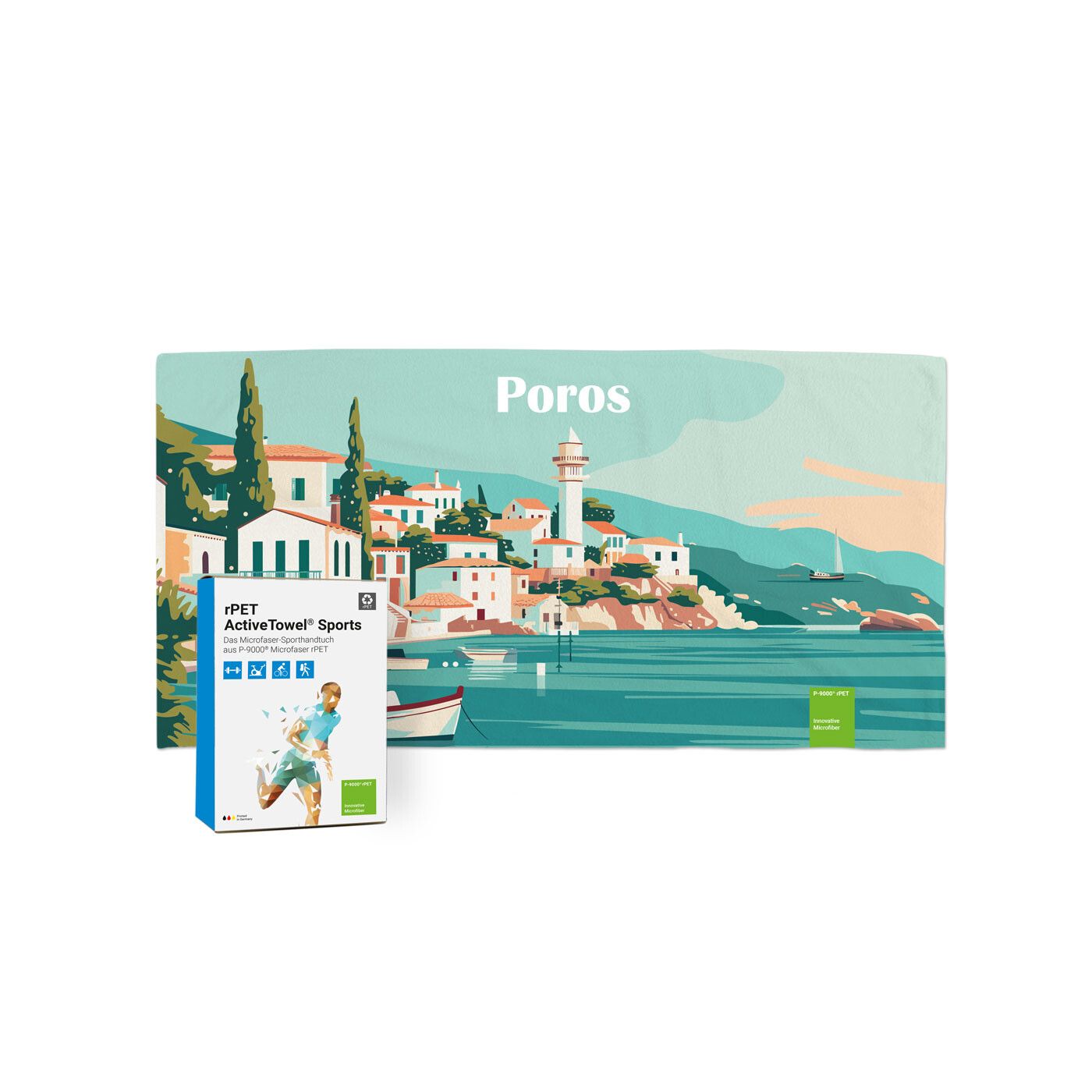 rPET ActiveTowel® Sports 80x40 cm in Faltschachtel-483