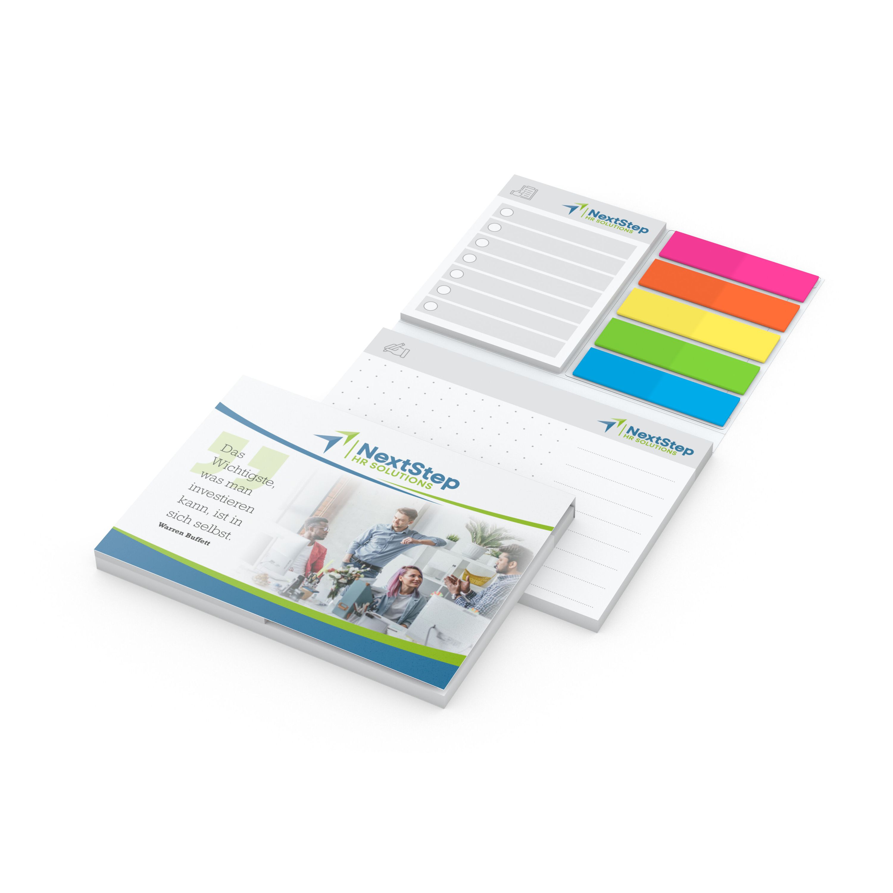 Haftnotiz-Set orgaLine Quicknotes, matt-580