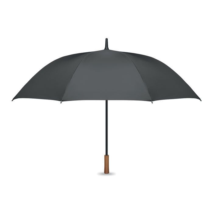 27" Regenschirm Holzgriff RAYNA - steingrau-332