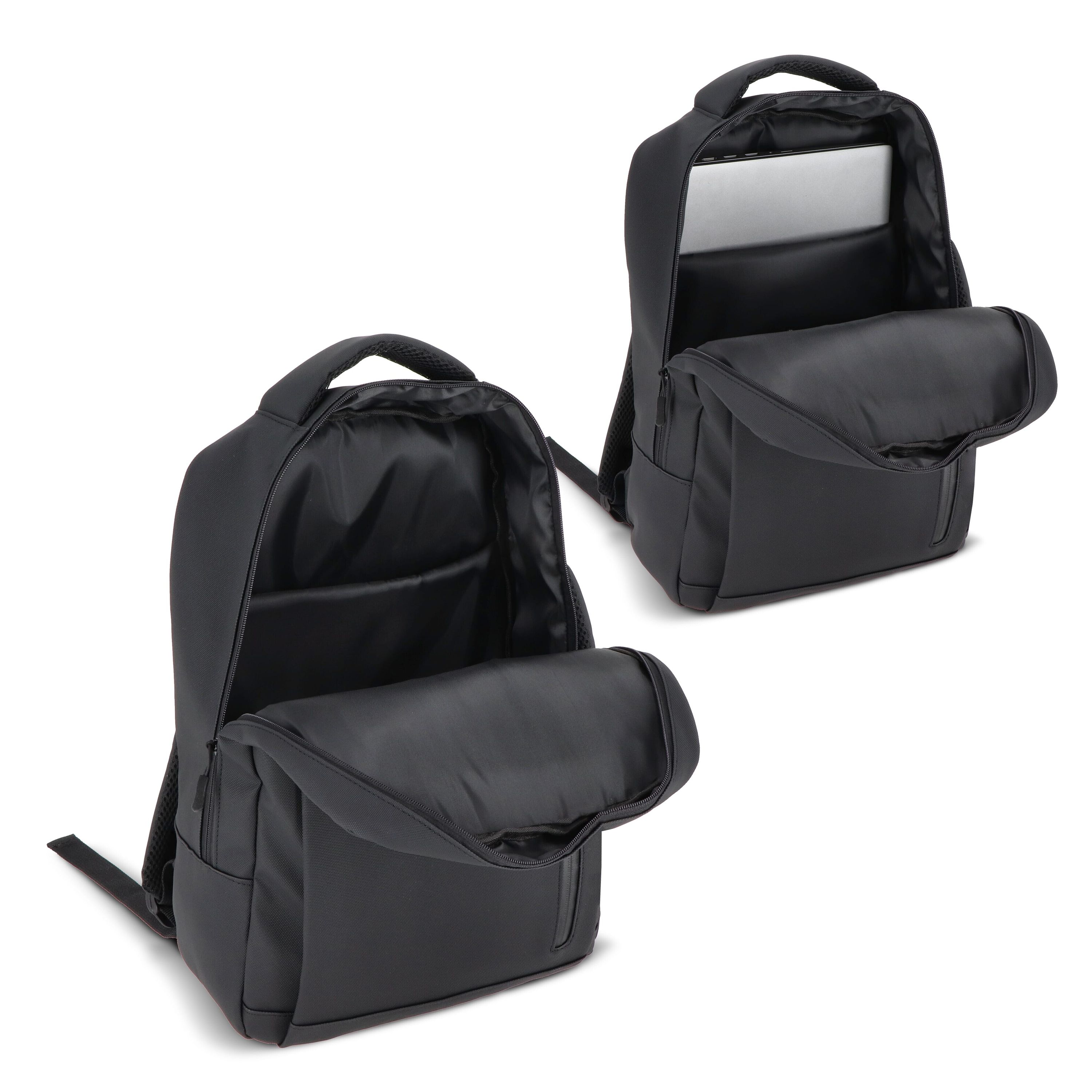 PU Osaka Laptop-Rucksack - schwarz-859