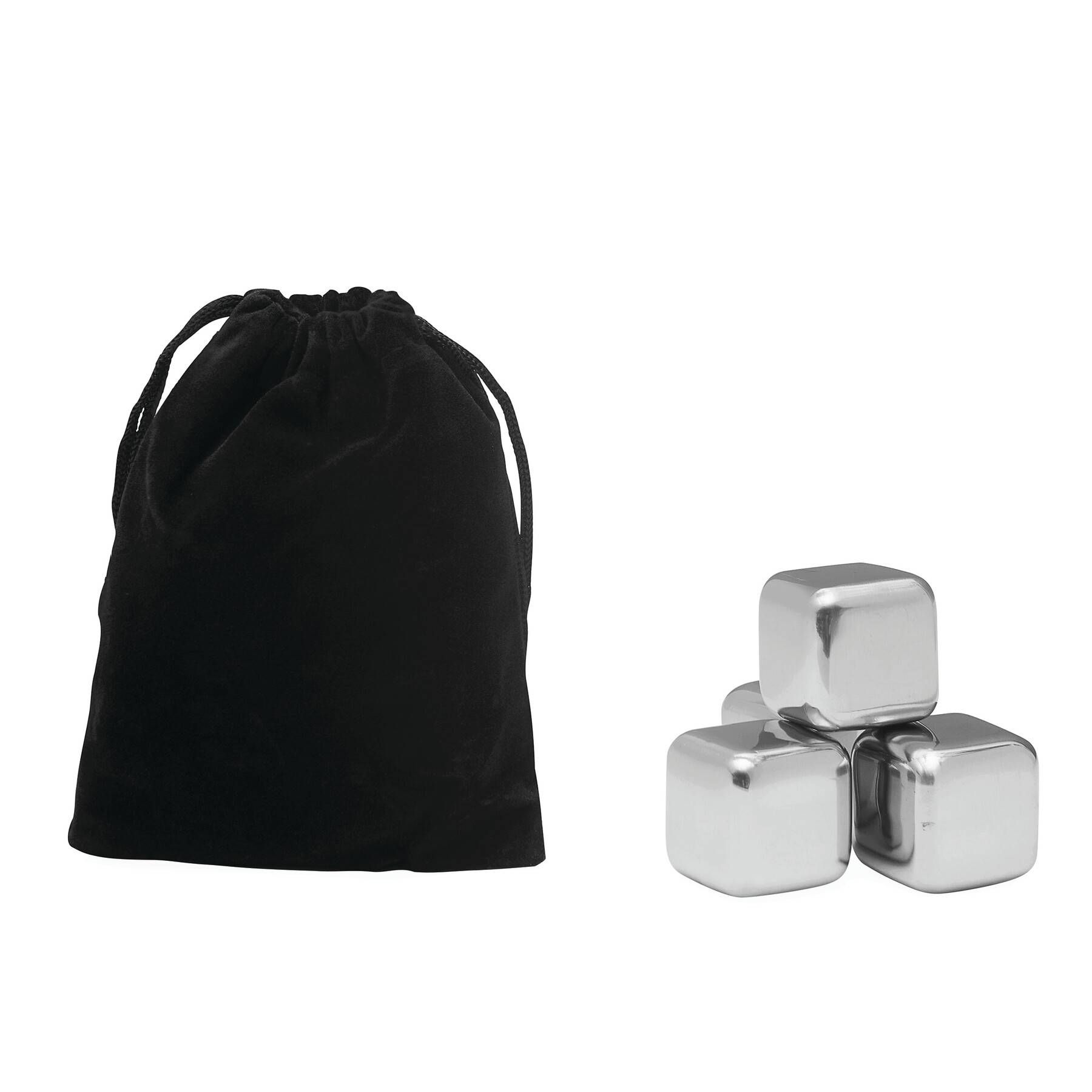 Eiswürfel-Set COOLING CUBES - schwarz - silber-647