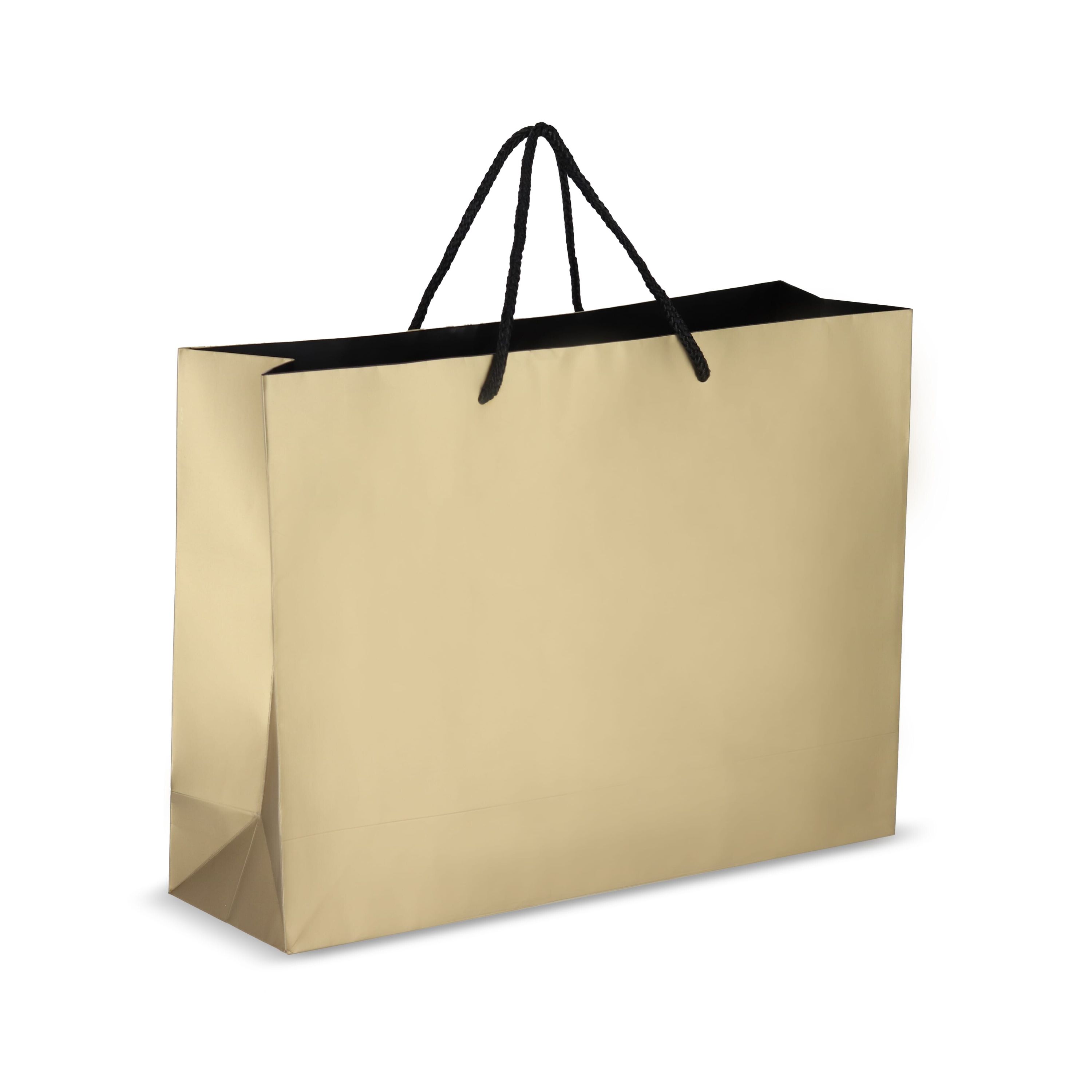 Papier Geschenktasche 40 x 12 x 30cm 200g/m² - gold-794