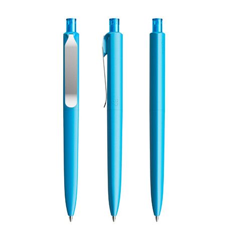 prodir DS8 PSM Push Kugelschreiber Metall-Clip - matt - cyanblau-322
