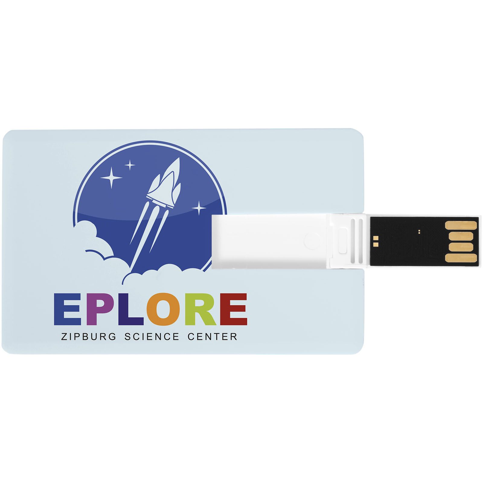 Slim Credit Card USB-Stick - weiss - 1 GB-278