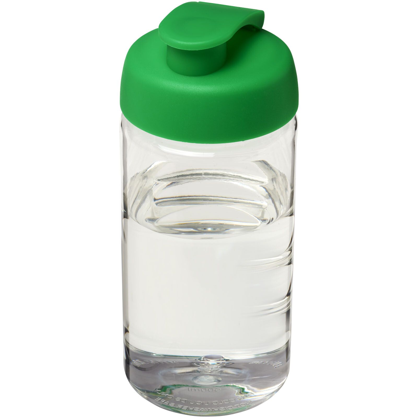 H2O Active Bop 500 ml Sportflasche mit Klappdeckel - transparent -  grün-554