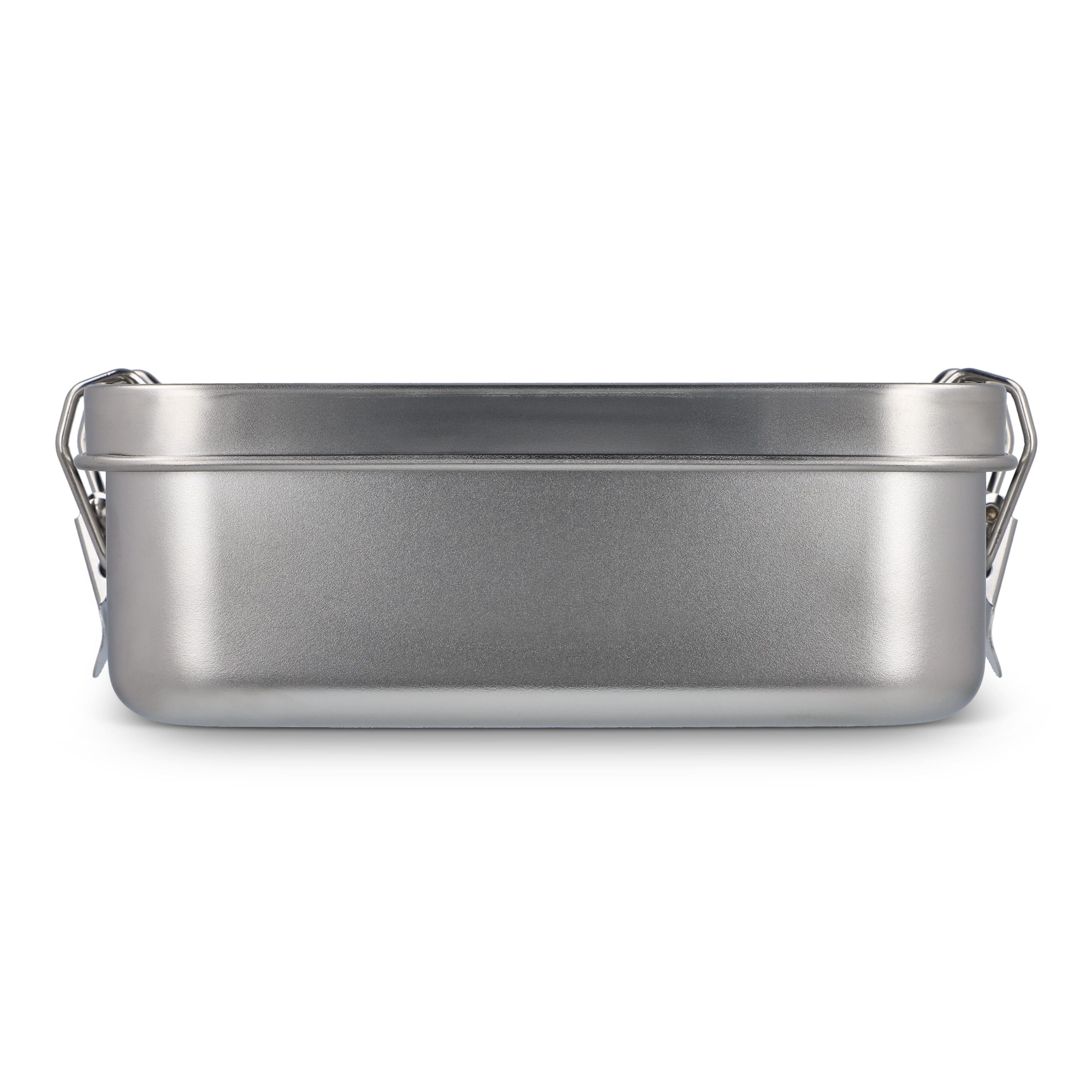 Edelstahl-Brotdose  - silber-104
