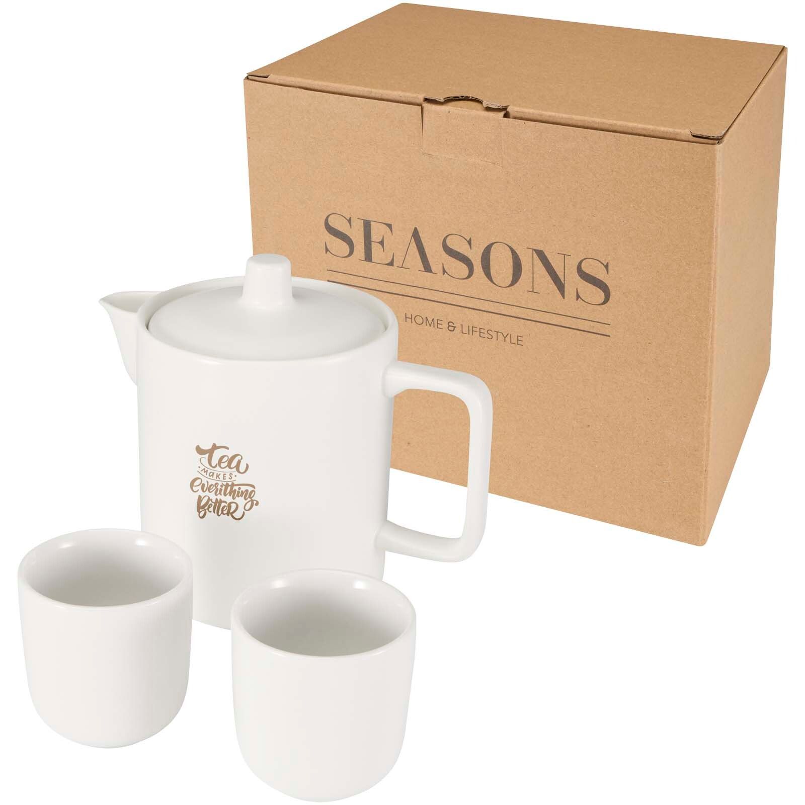 Suki Set aus Teekanne und Tassen - weiss-72