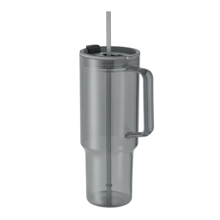 Trinkbecher RPET 1200ml MUGORA - transparent grau-464