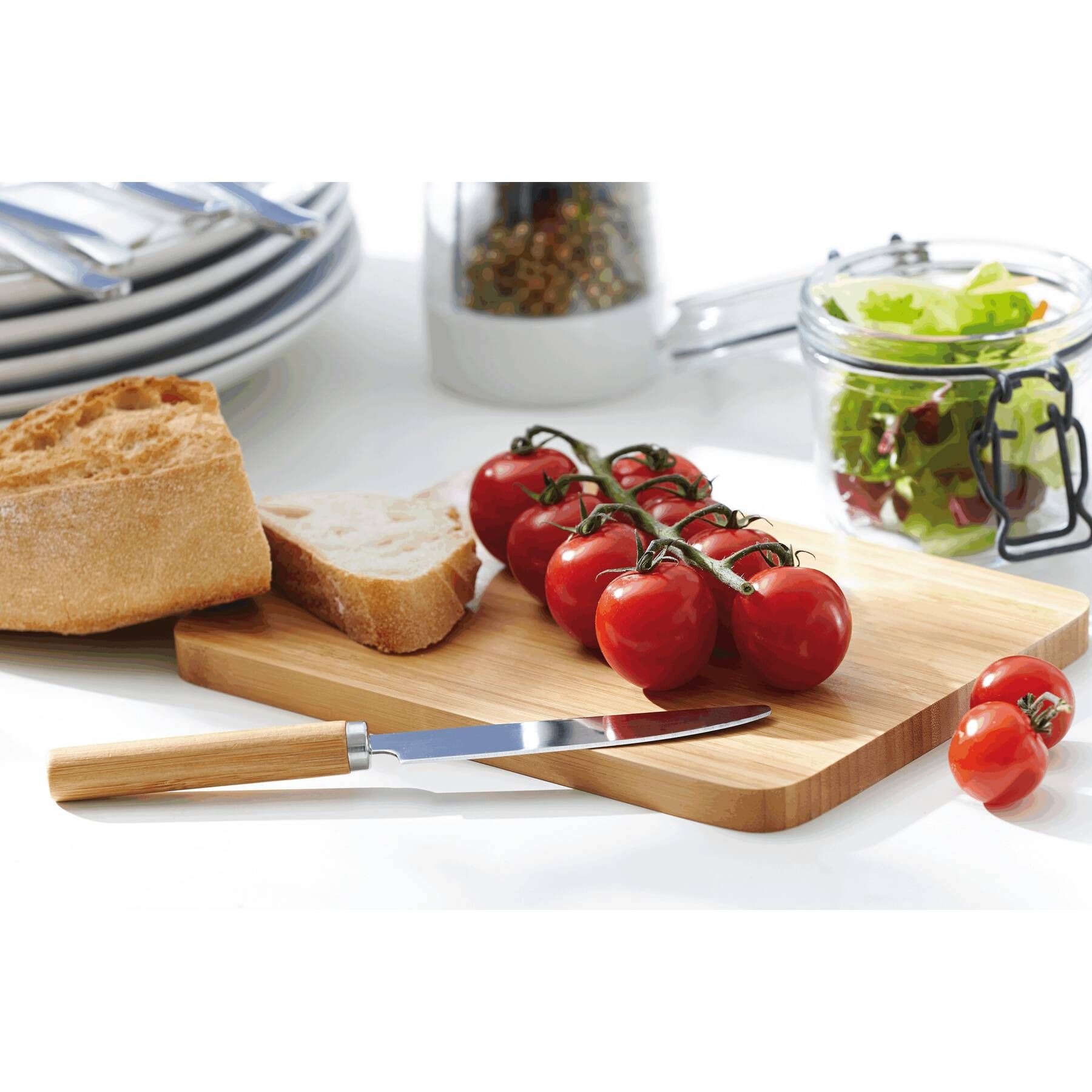 Schneidebrett MINI BAMBOO - braun-478