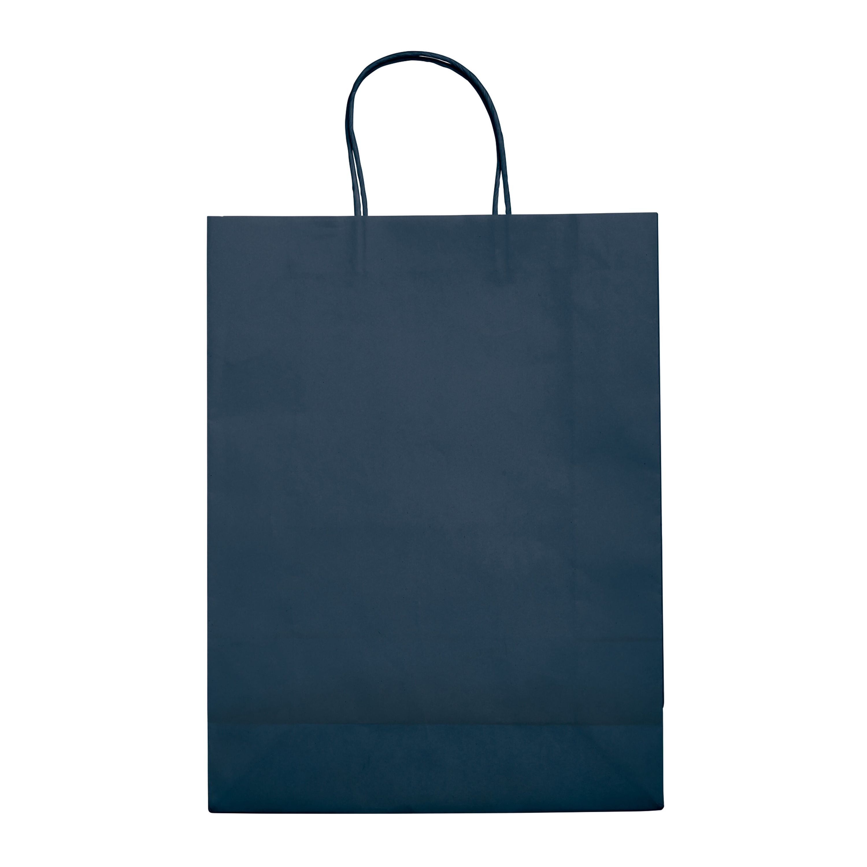 Große Papiertasche im Look 120g/m² - dunkelblau-437