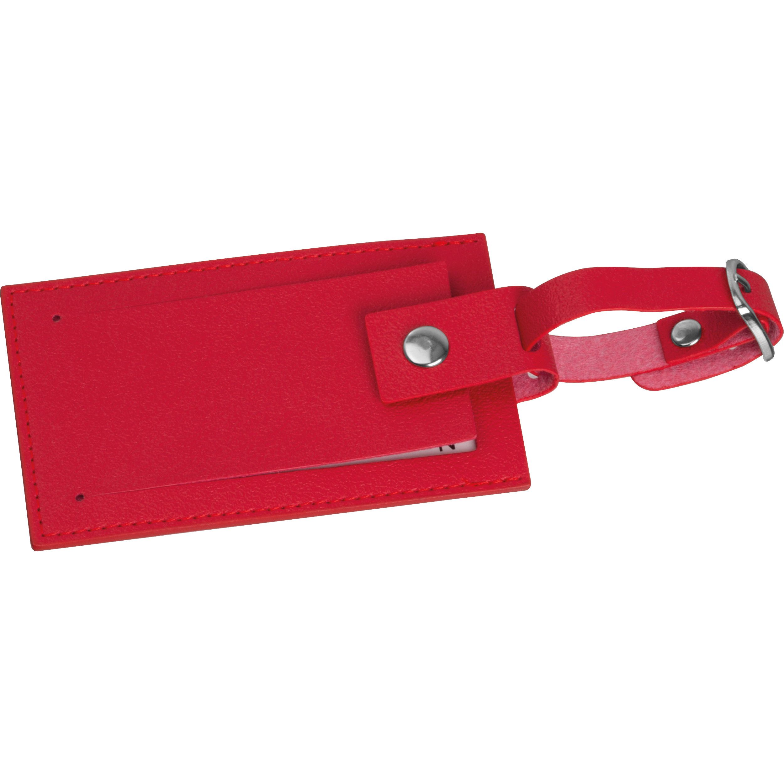 Kofferanhänger aus Kunstleder  - rot-868