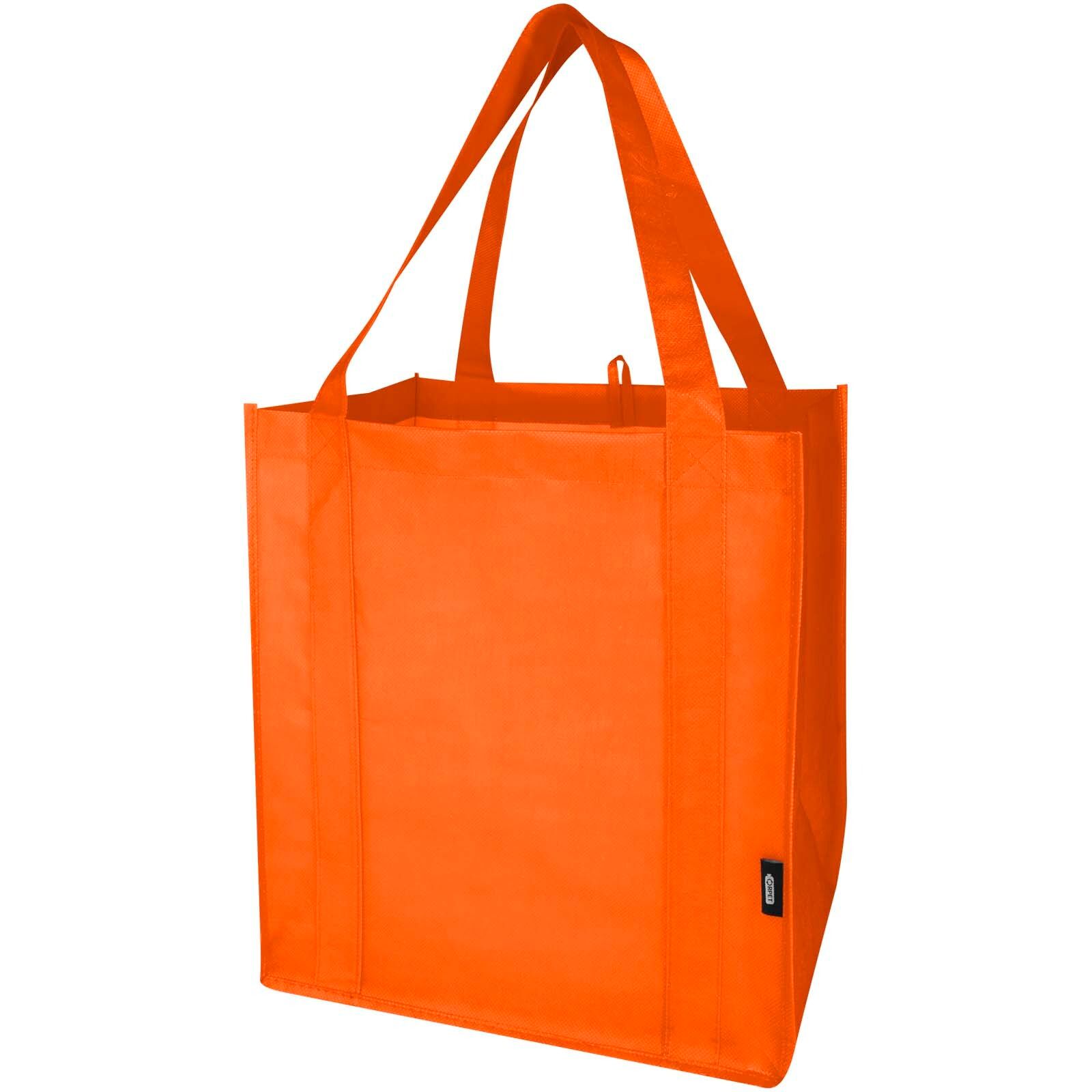 Liberty Tragetasche mit hartem Boden aus recyceltem GRS Non Woven 6 L - orange-313
