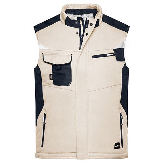 Craftsmen Softshell Vest -STRONG- für Herren - stone - black-616