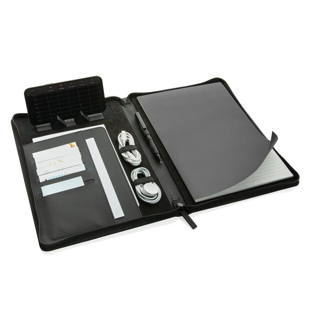 Swiss Peak Heritage RCS rPU A4 Portfolio mit Reißverschluss - schwarz-71