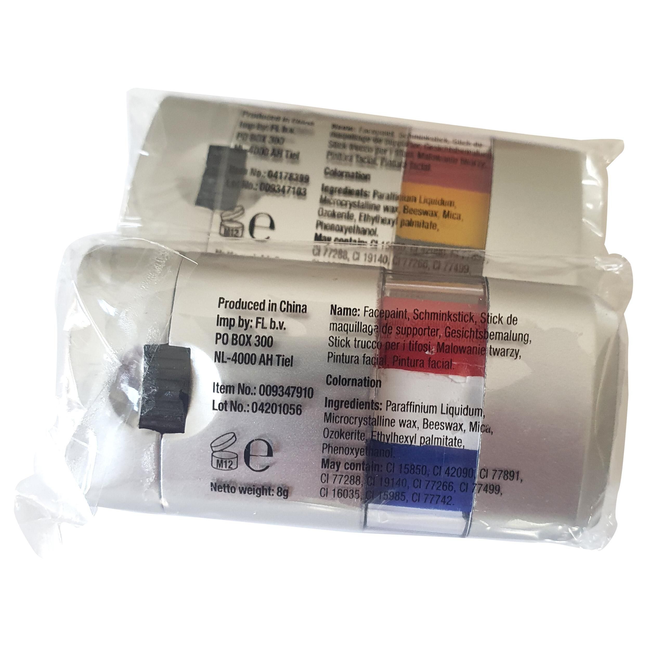 Gesichtsbemalung Colornation - schwarz - gelb - rot-707