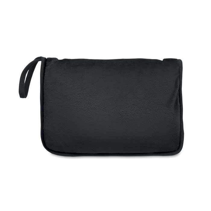 Reisedecke Flanell 220g/m² COZY - schwarz-689