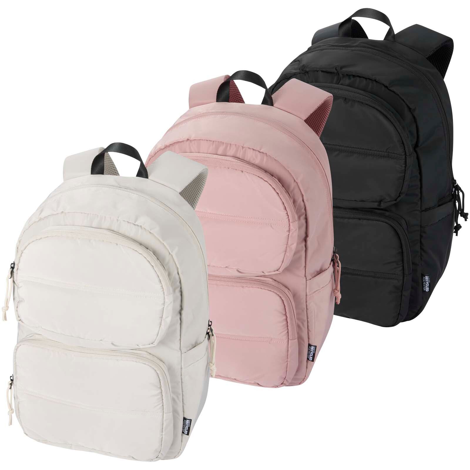 Puffer 15,6" GRS recycelter Laptoprucksack 18L - schwarz-295