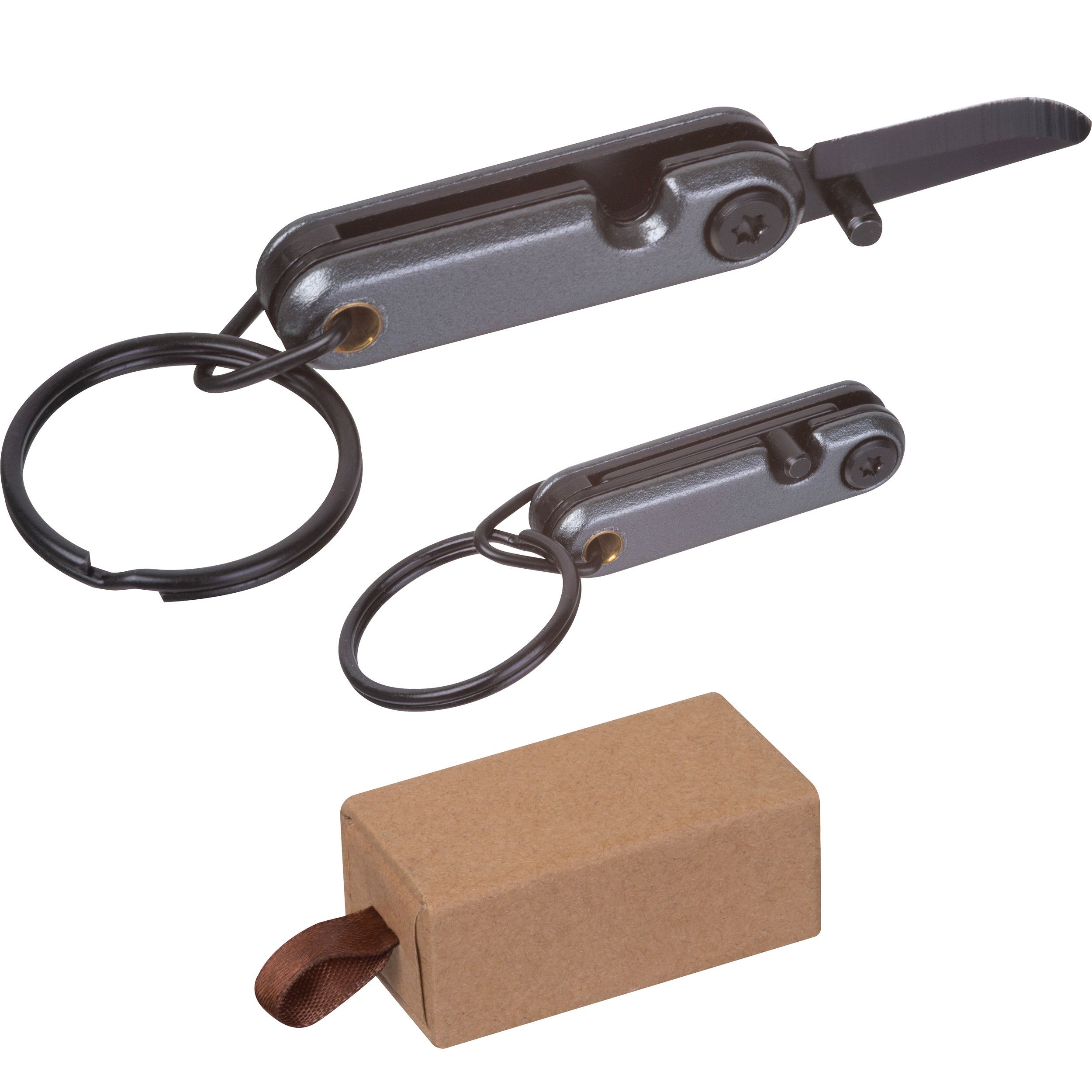 Mini Edelstahl Taschenmesser HOWARD - anthrazit-220