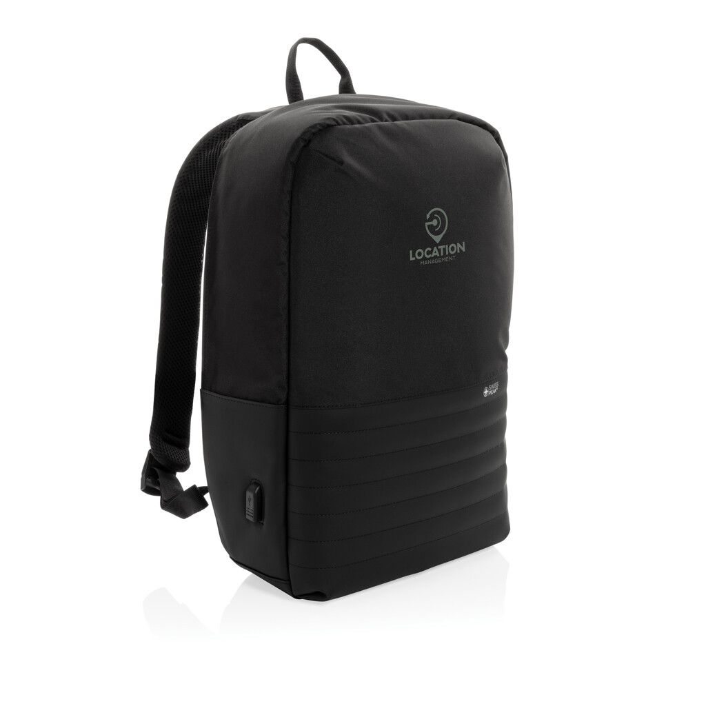 Swiss Peak AWARE™ Anti-Theft-RFID 15.6"-Laptop-Rucksack - schwarz-7