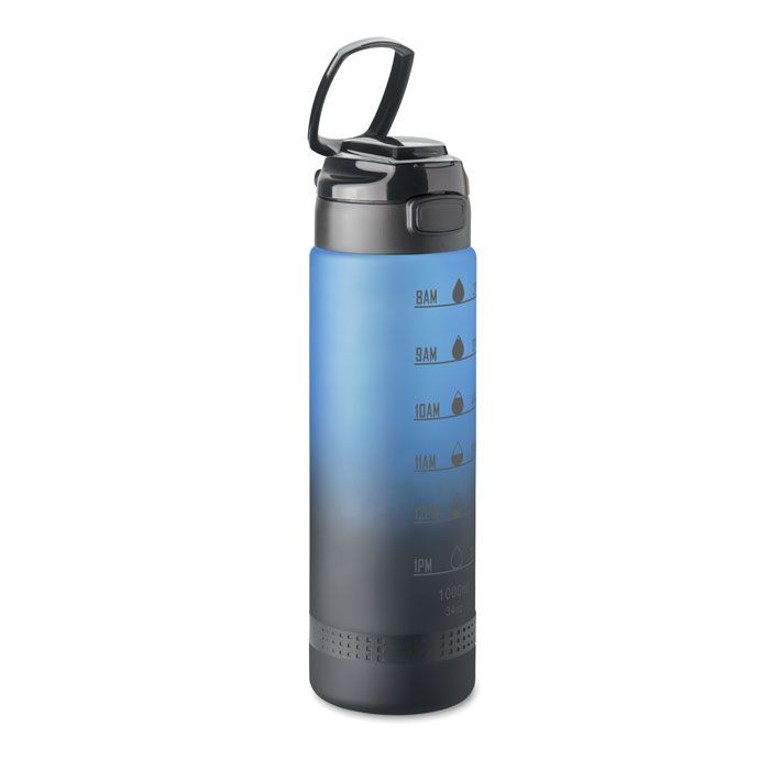 Sport-Trinkflasche RPET 1L LEVEL - blau-126