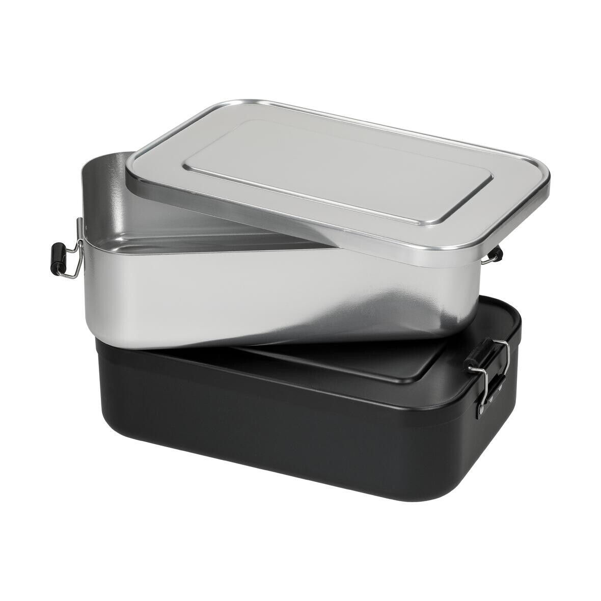 Vorratsdose Aluminium, groß - silber-637