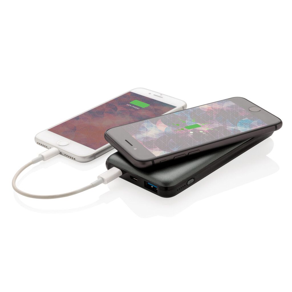 10.000 mAh FastCharging 10W Wireless Powerbank mit PD - grau-156
