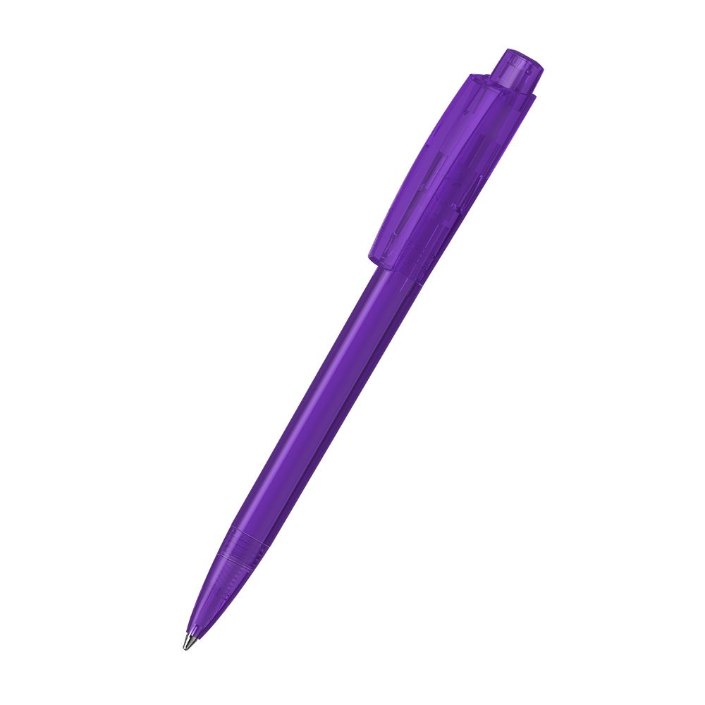 Druckkugelschreiber Zeno transparent - violett transparent-883