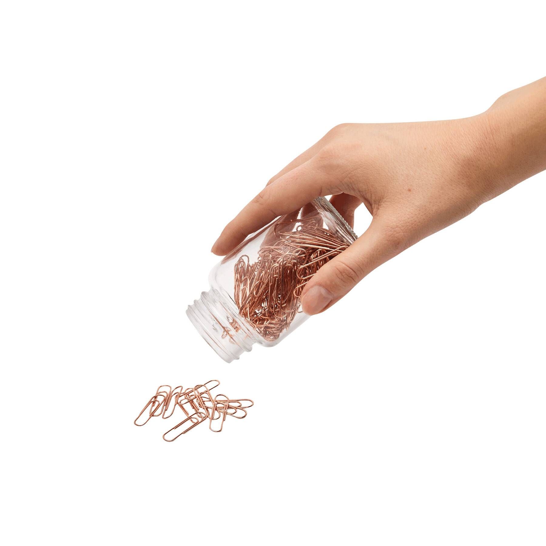 Büroklammern im Glas COPPER CLIP - kupfer-920