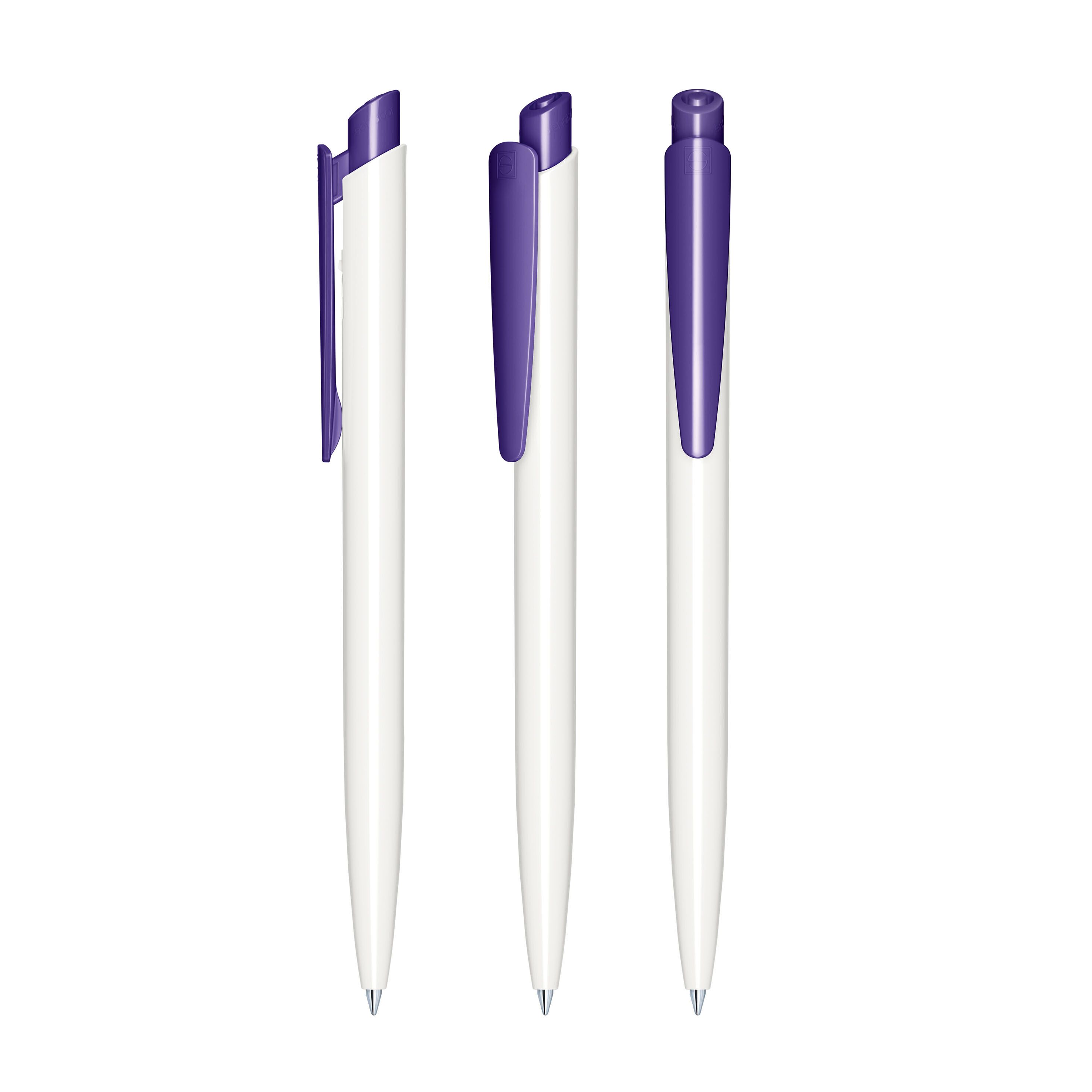 Dart Polished Basic Druckkugelschreiber - weiß - lila-204