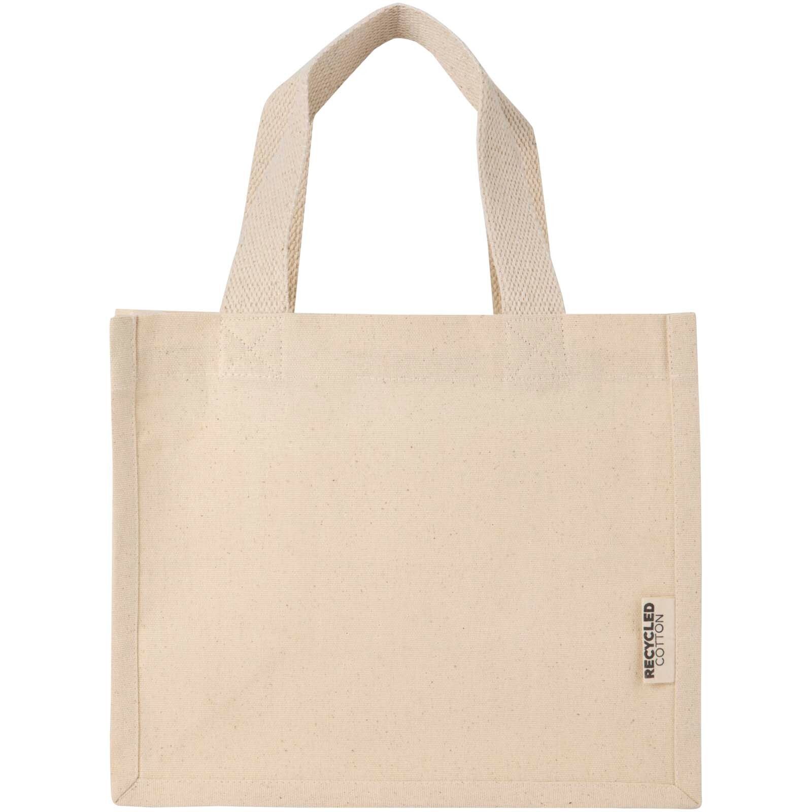 Odessa Mini-Tragetasche mit Bodenfalte aus 220 g/m² GRS Recyclingbaumwolle 9L - natur-130