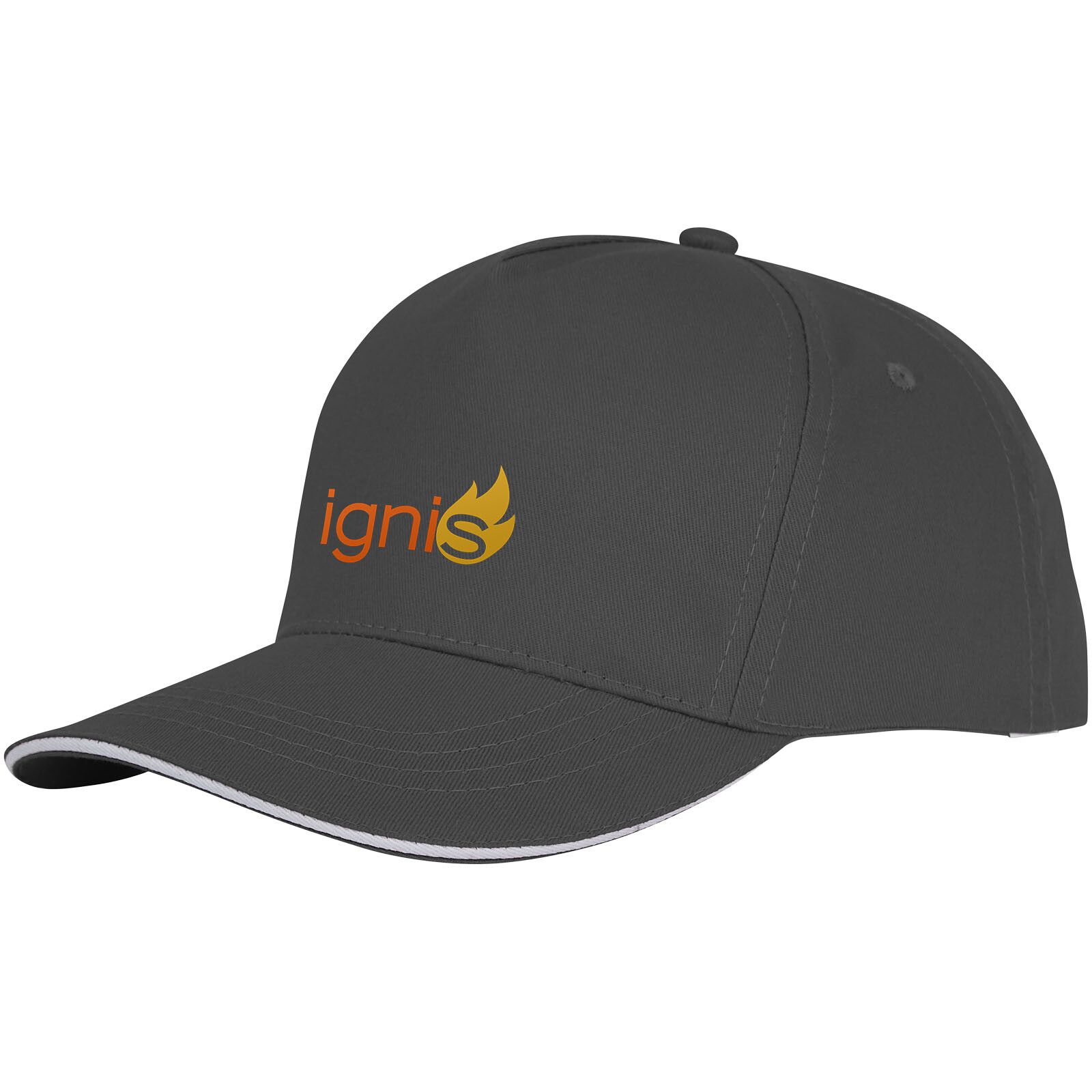 Ceto Cap mit 5 Segmenten und Sandwichschirm - storm grey - 0-948