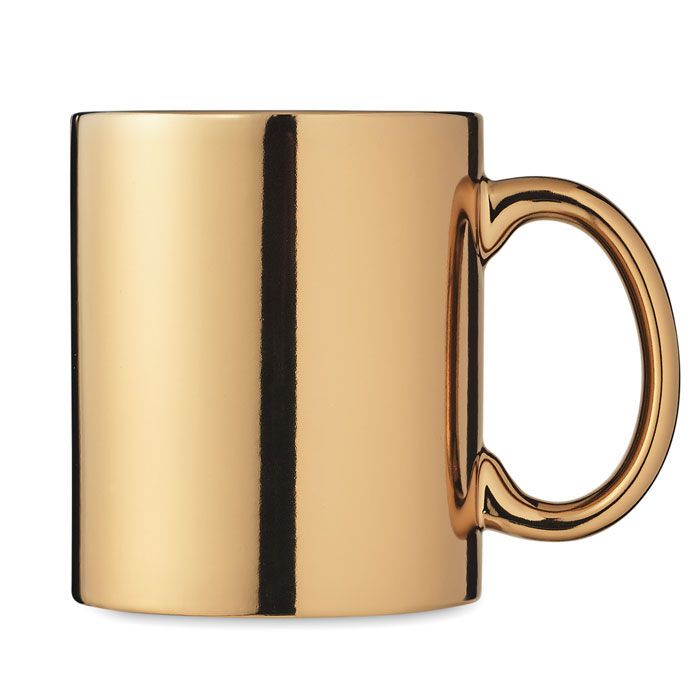 Keramikbecher metallic 300 ml HOLLY - golden-415
