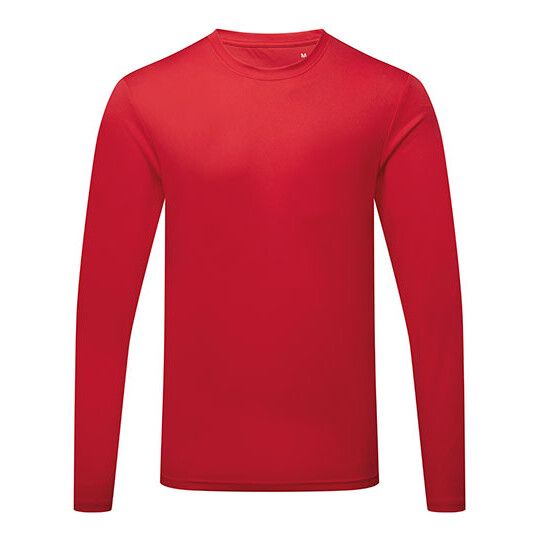 Men´s Long Sleeve Performance T-Shirt - fire red-655