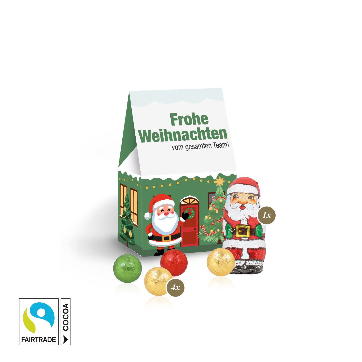 Präsent "Christmas Minis" mit Fairtrade Schokolade-901