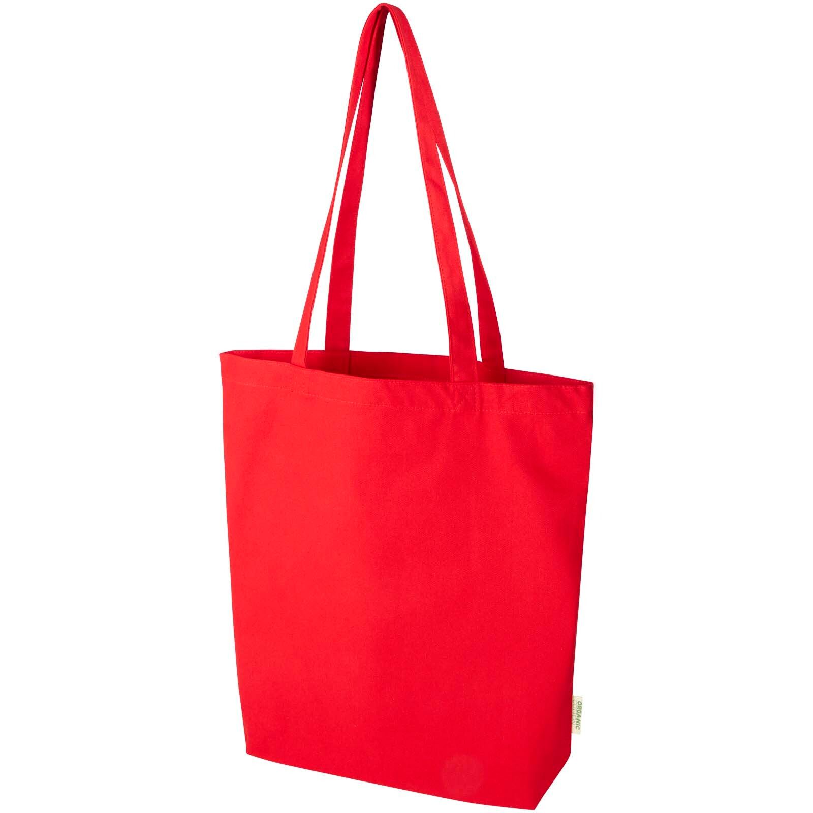 Odisha 180 g/m² OCS Bio-Tragetasche mit breitem Boden 11L - rot-392