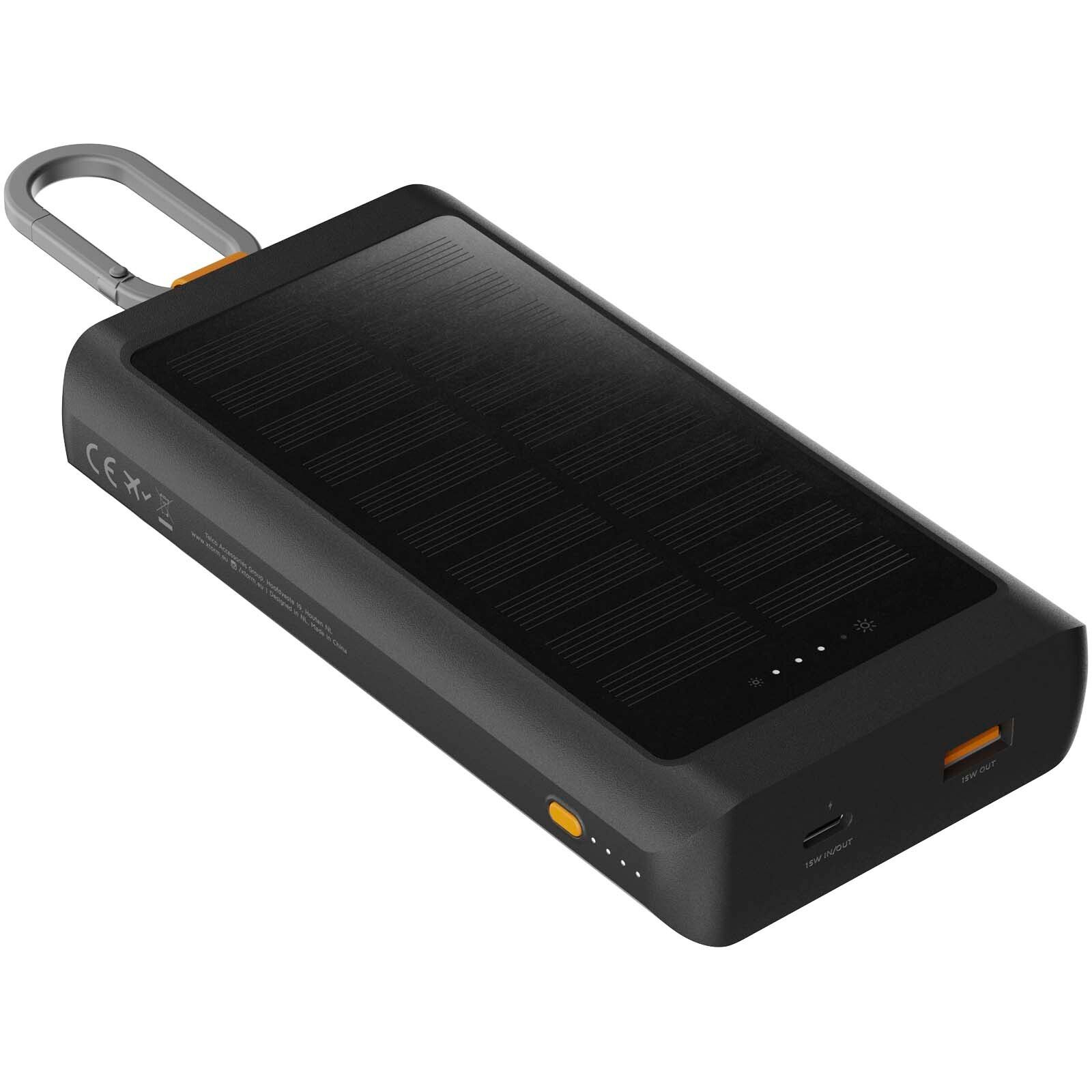 Xtorm XG2S101 Go2 10.000 mAh 15W Solar Powerbank mit Lampe  - kohle-605