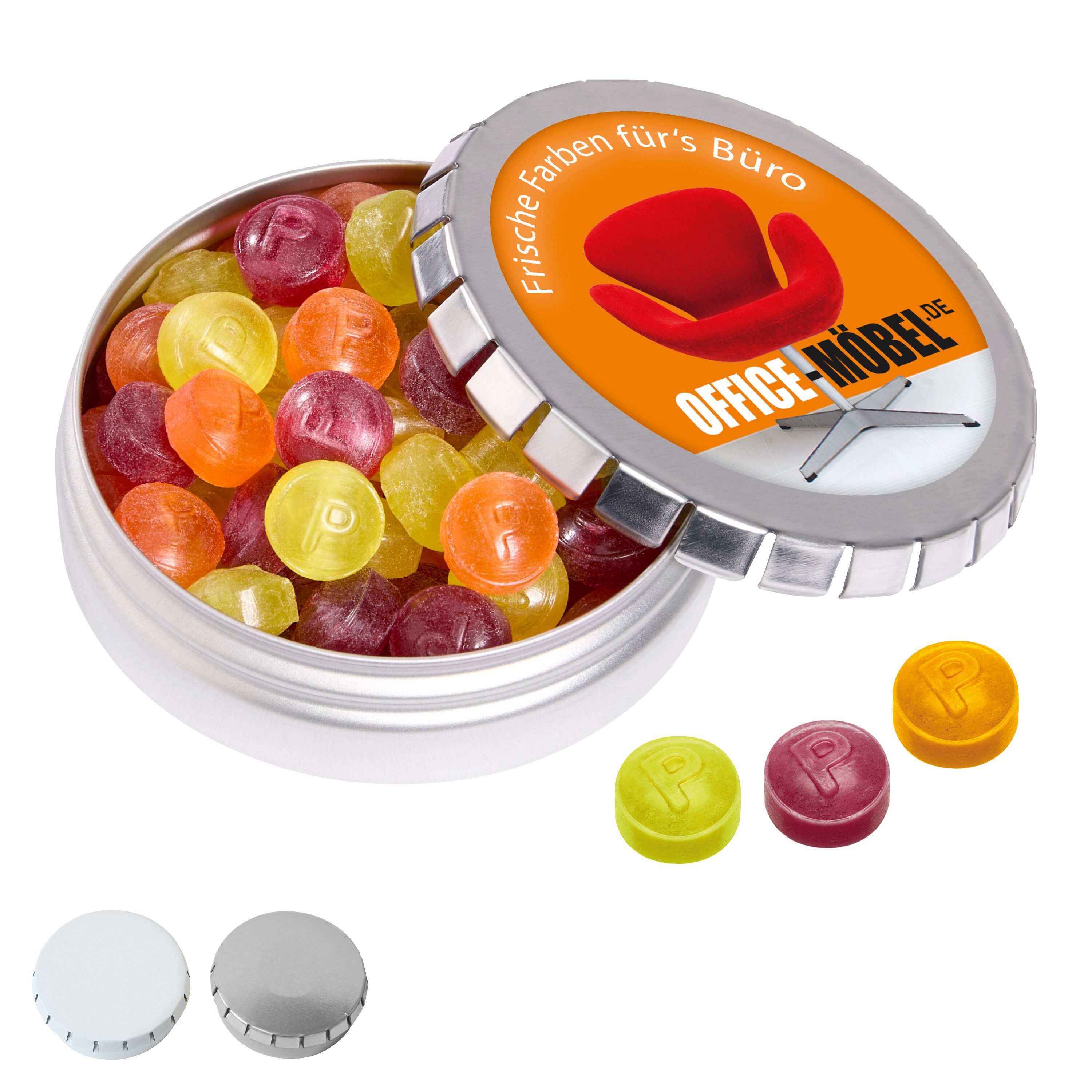 MINI-Drück-mich-Dose mit Pulmoll Pastillen, 50g-691