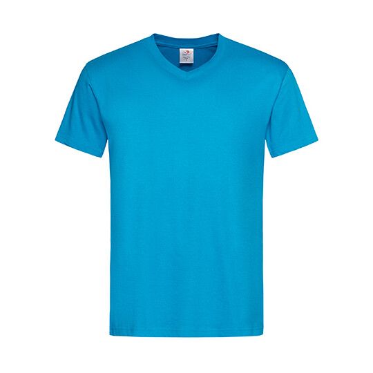 Classic-T V-Neck - ocean blue-110